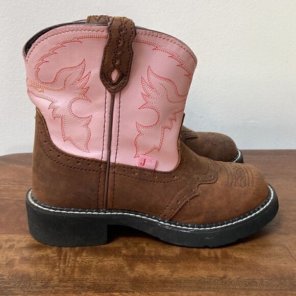 Justin Girl Gypsy Pink Boot Size 2.5 D - Picture 2 of 10